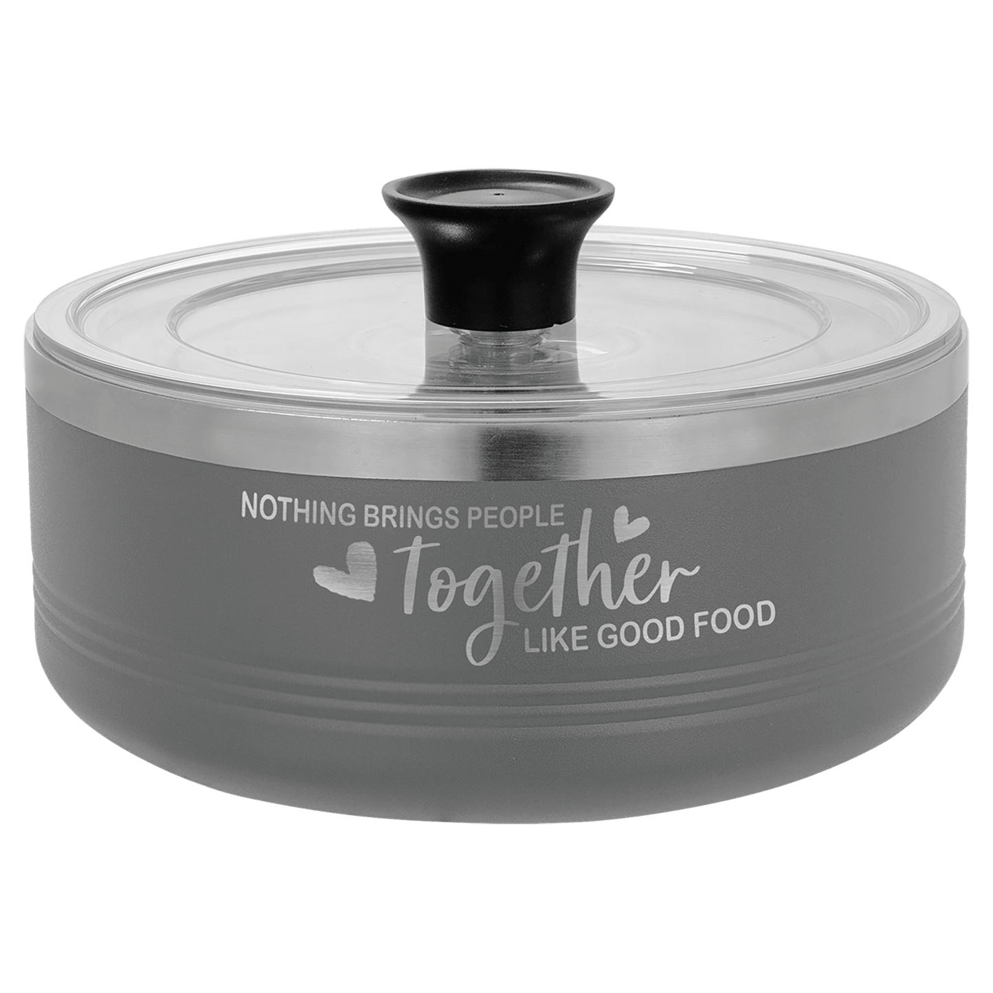 Black 9" Aluminum Pie Pan with Lid