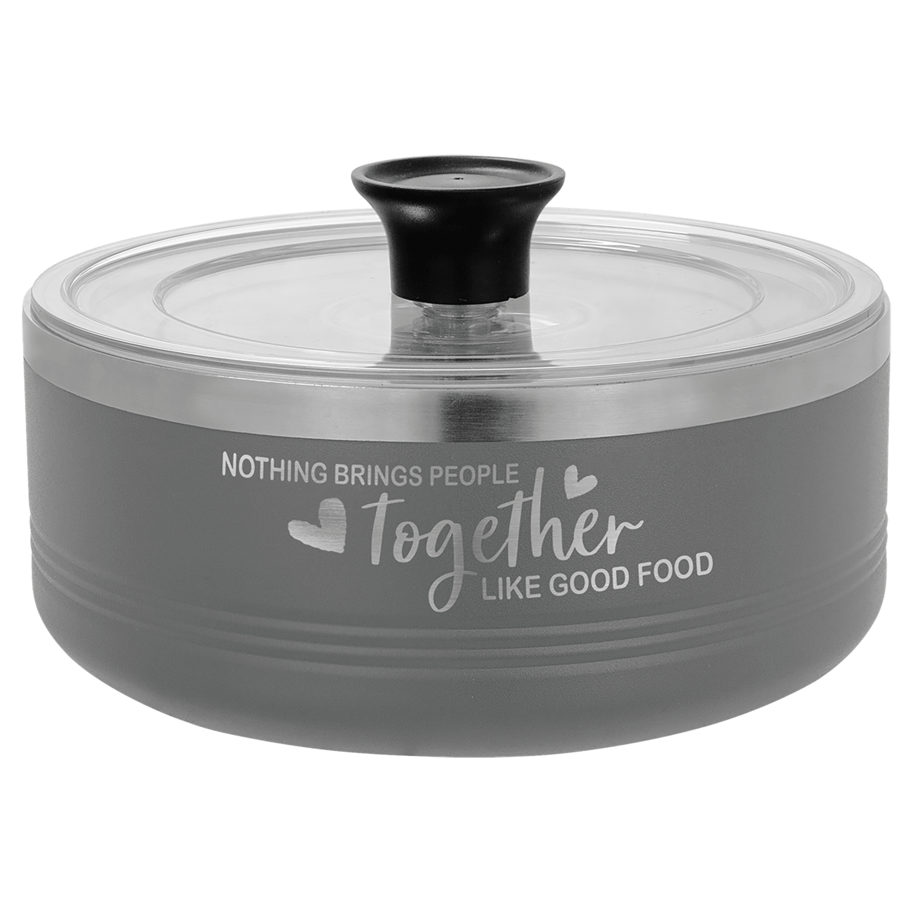 Black 9" Aluminum Pie Pan with Lid