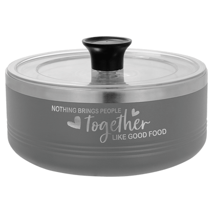 Black 9" Aluminum Pie Pan with Lid