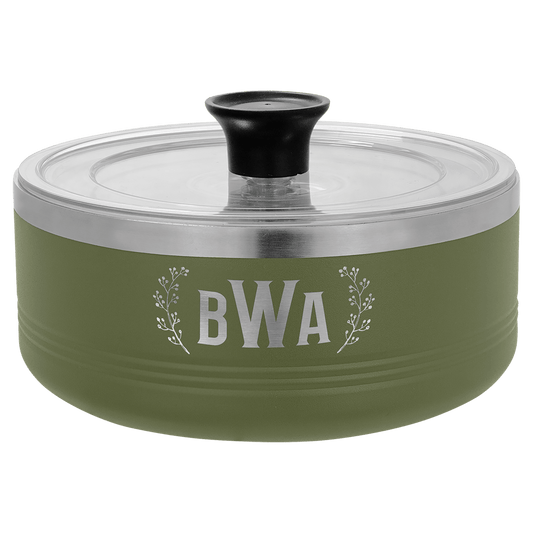 Polar Camel Olive Green 1 1/4 Quart Serving Bowl with Lid