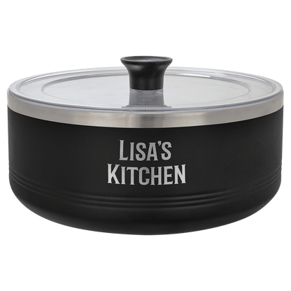 Black 9" Aluminum Pie Pan with Lid