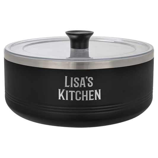 Black 9" Aluminum Pie Pan with Lid