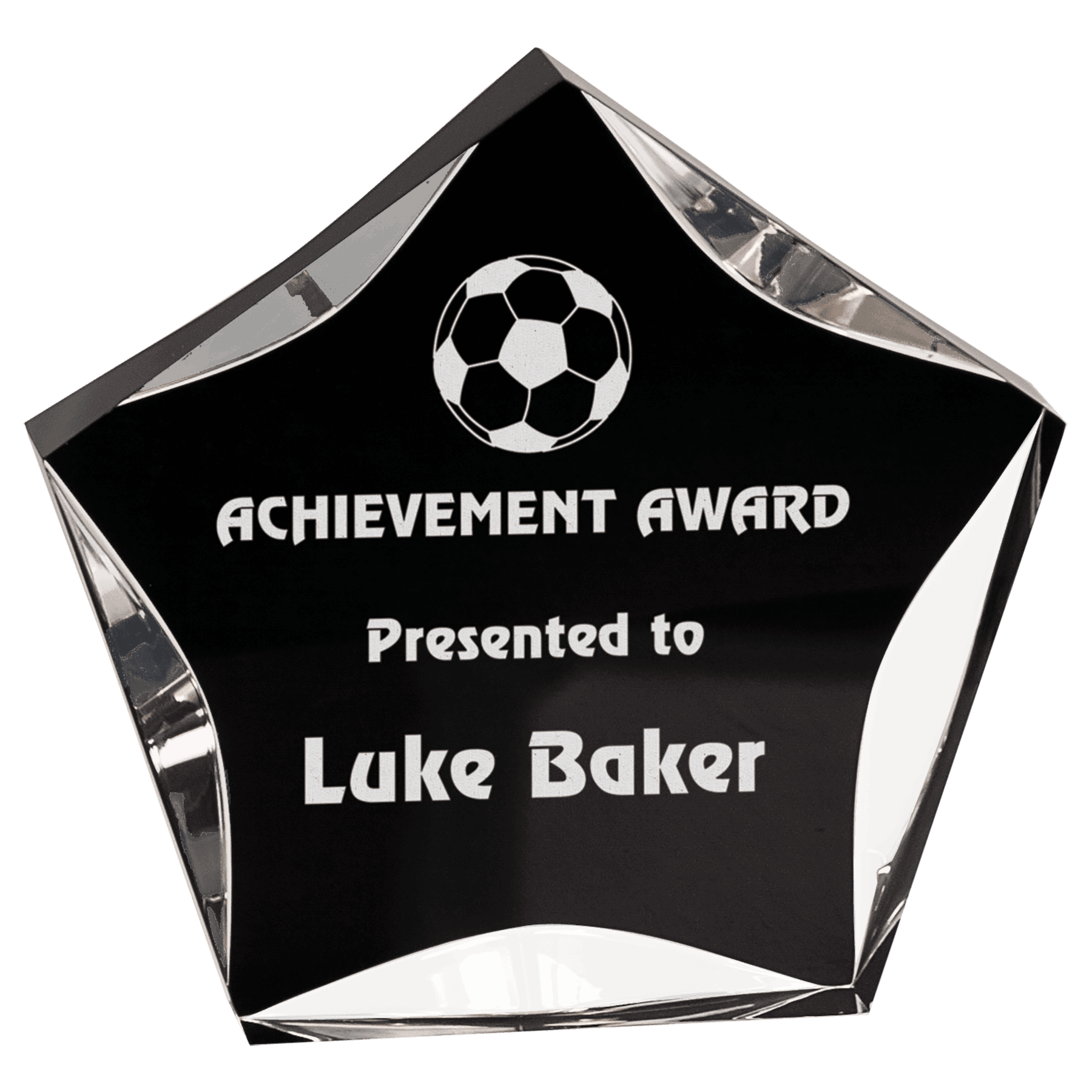 Black/Clear 5"/ Luminary Star Acrylic