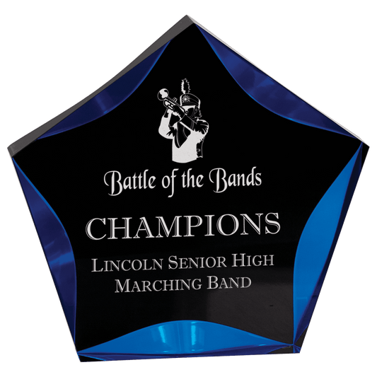 Black/Blue 7"/ Luminary Star Acrylic