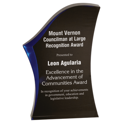 Black/Blue 8"/ Luminary Surge Acrylic