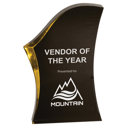 Black/Gold 8"/ Luminary Surge Acrylic