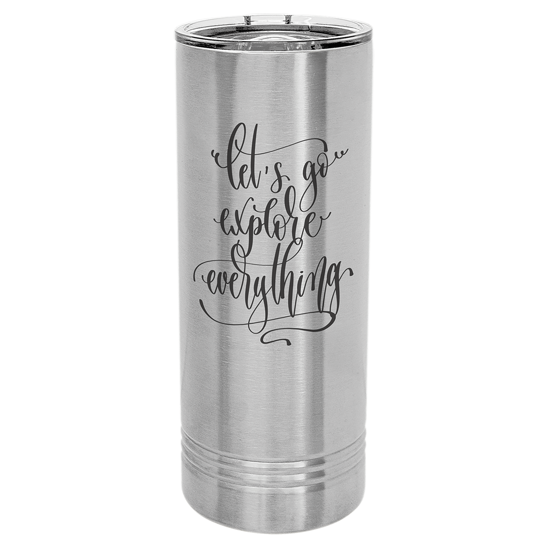 Stainless Steel Polar Camel 22 oz. Skinny Tumbler with Slider Lid