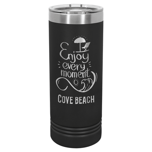 Black Polar Camel 22 oz. Skinny Tumbler with Slider Lid