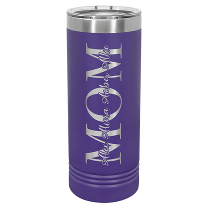 Purple Polar Camel 22 oz. Skinny Tumbler with Slider Lid