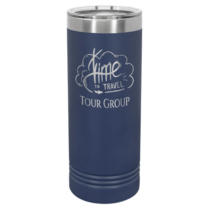 Navy Blue Polar Camel 22 oz. Skinny Tumbler with Slider Lid