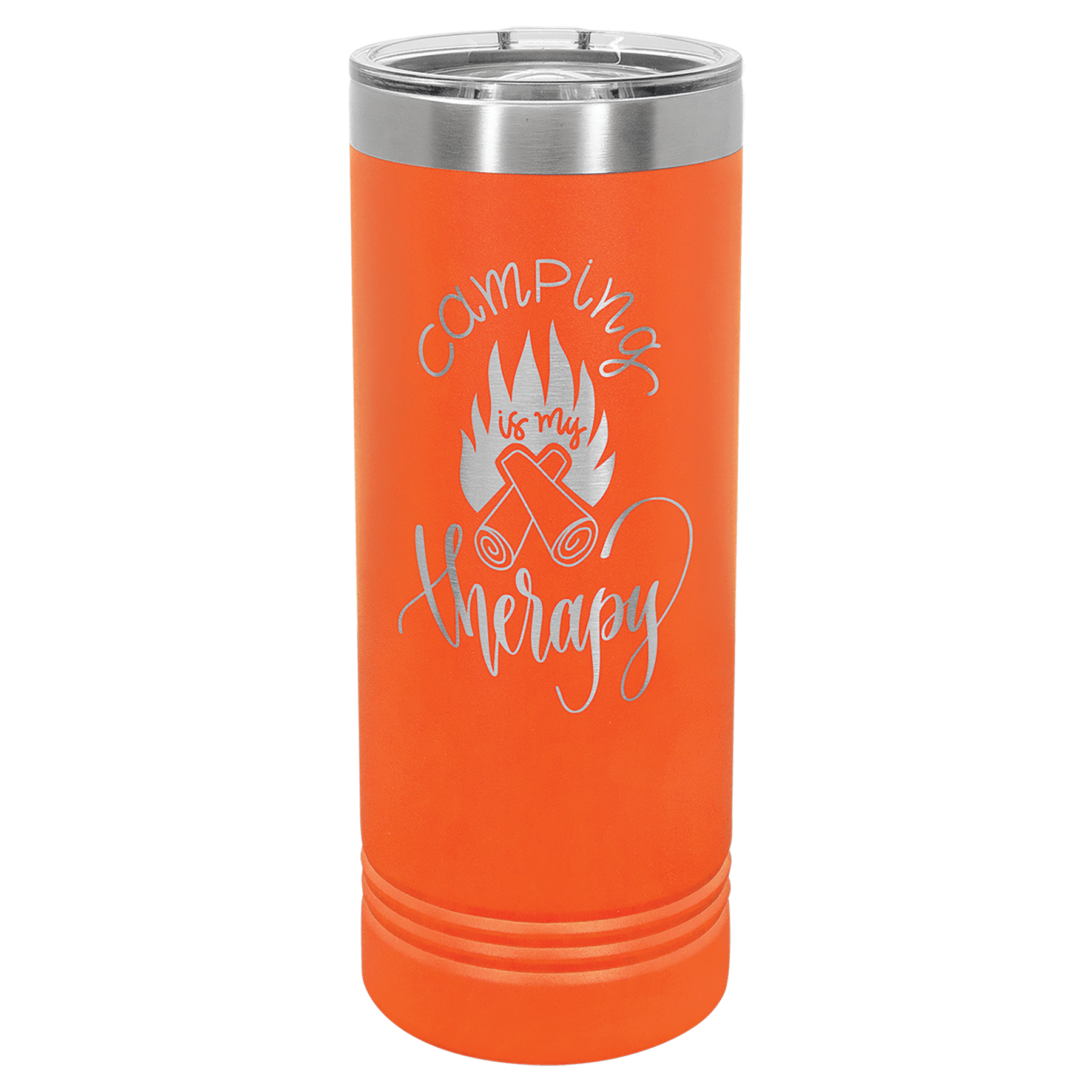 Orange Polar Camel 22 oz. Skinny Tumbler with Slider Lid