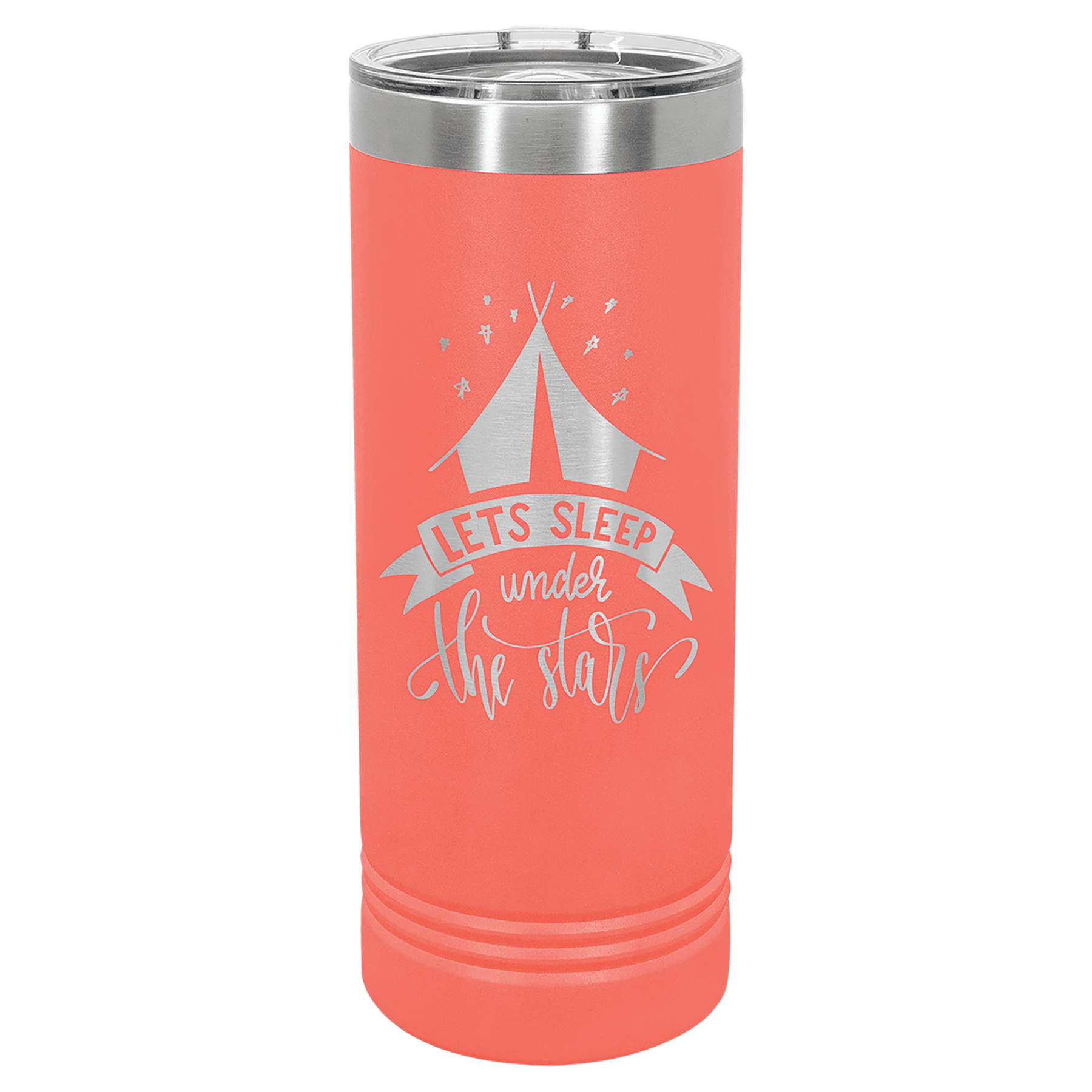 Coral Polar Camel 22 oz. Skinny Tumbler with Slider Lid