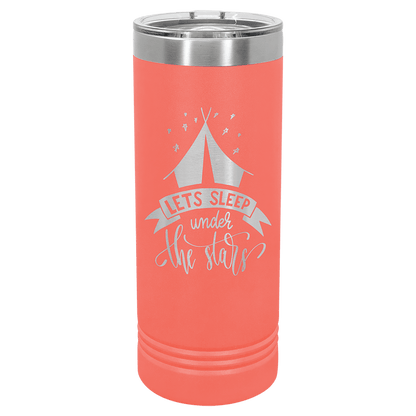 Coral Polar Camel 22 oz. Skinny Tumbler with Slider Lid