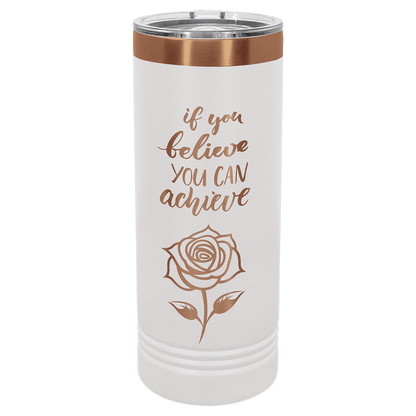 White/Rose Gold Polar Camel 22 oz. Skinny Tumbler
