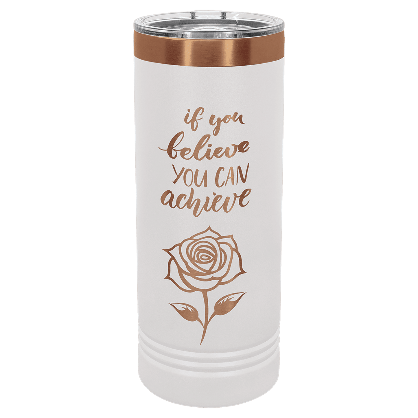 White Rose Gold Polar Camel 22 oz. Skinny Tumbler