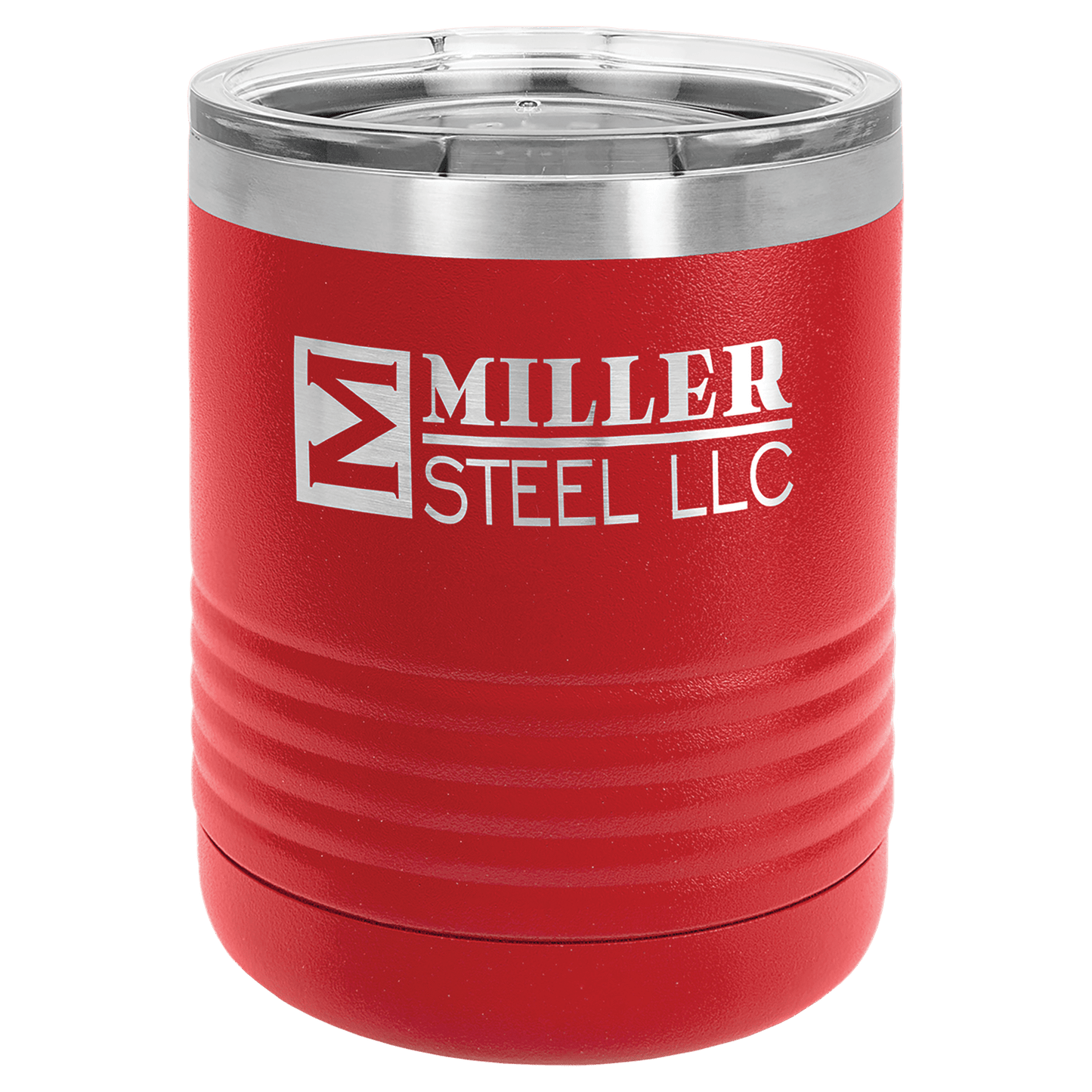 Red Polar Camel 10 oz. Vacuum Insulated Ringneck Tumbler with Clear Lid