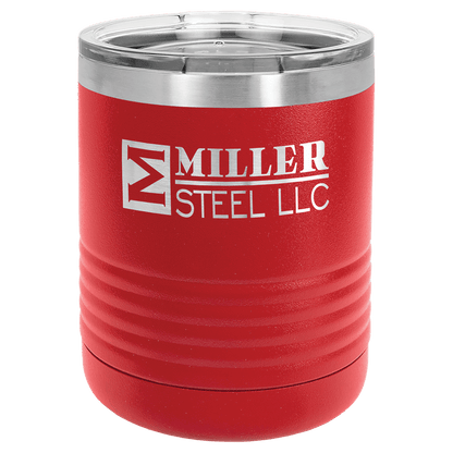 Red Polar Camel 10 oz. Vacuum Insulated Ringneck Tumbler with Clear Lid