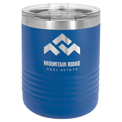 Royal Blue Polar Camel 10 oz. Vacuum Insulated Ringneck Tumbler with Clear Lid