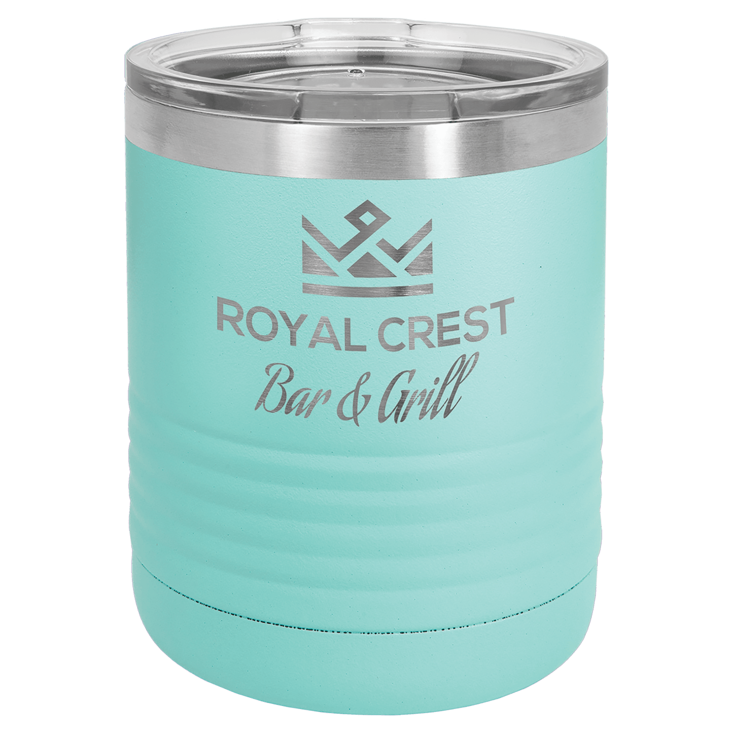 Teal Polar Camel 10 oz. Vacuum Insulated Ringneck Tumbler with Clear Lid