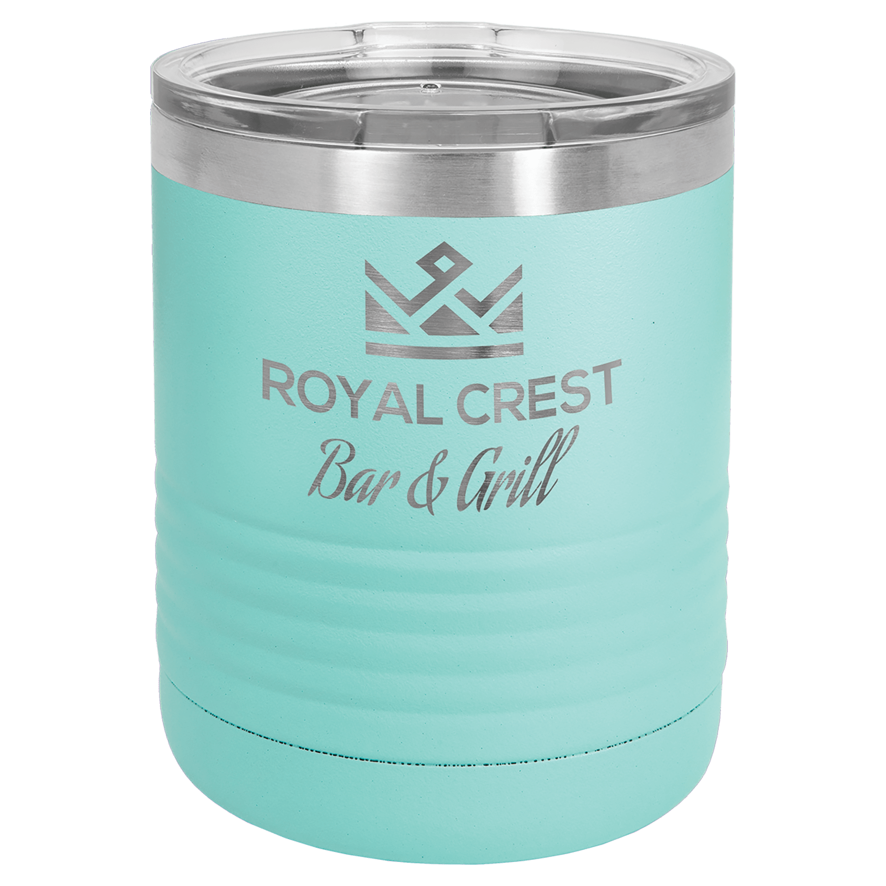 Teal Polar Camel 10 oz. Vacuum Insulated Ringneck Tumbler with Clear Lid