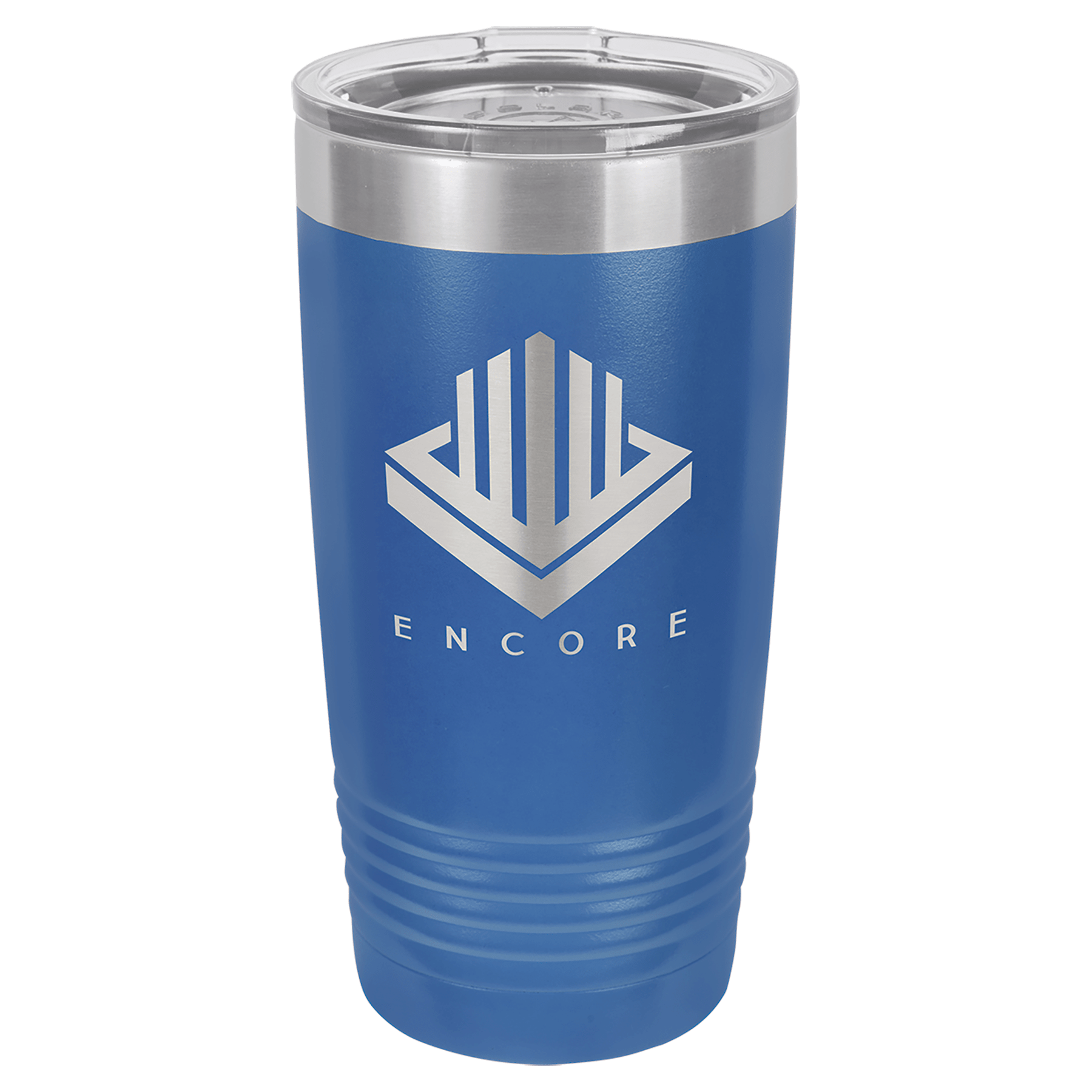 Royal Blue Polar Camel 20 oz. Ringneck Tumbler with Logo Lid