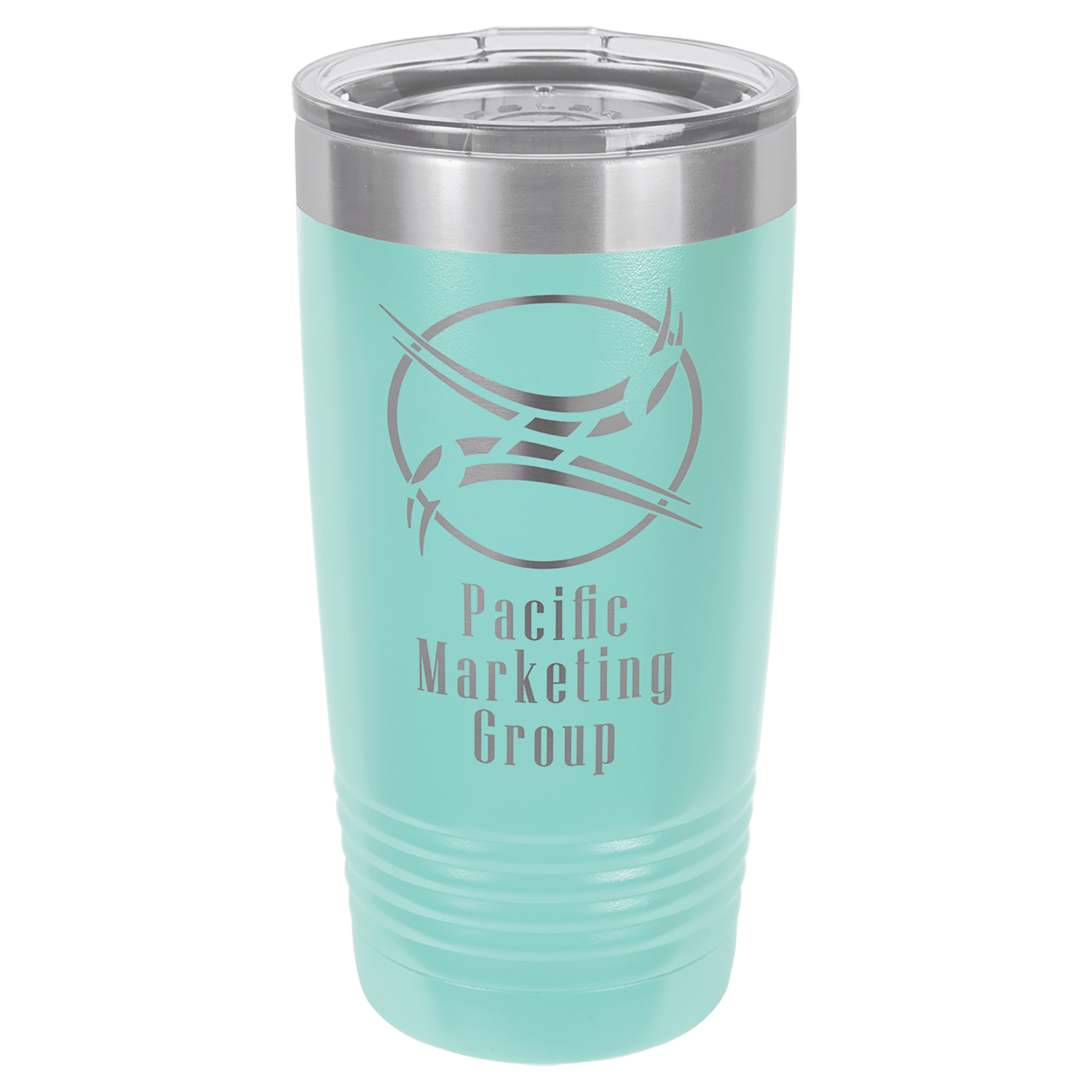Teal Polar Camel 20 oz. Ringneck Tumbler with Logo Lid