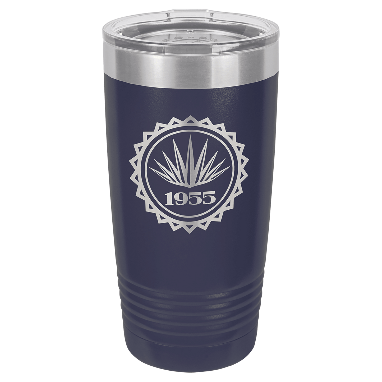 Navy Blue Polar Camel 20 oz. Ringneck Tumbler with Logo Lid
