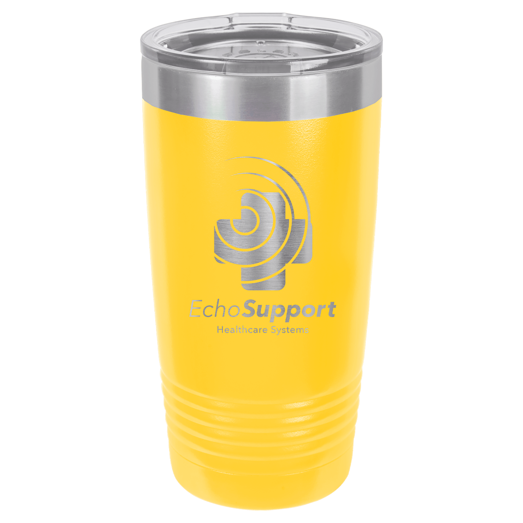 Yellow Polar Camel 20 oz. Ringneck Tumbler with Logo Lid
