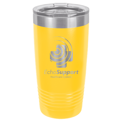 Yellow Polar Camel 20 oz. Ringneck Tumbler with Logo Lid
