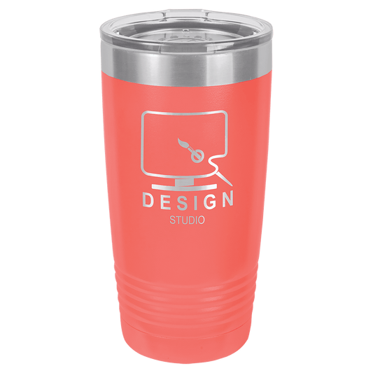 Polar Camel 20 oz. Coral Ringneck Tumbler with Logo Lid