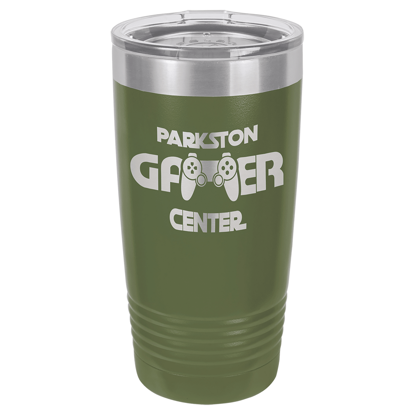 Olive Green Polar Camel 20 oz. Ringneck Tumbler with Logo Lid