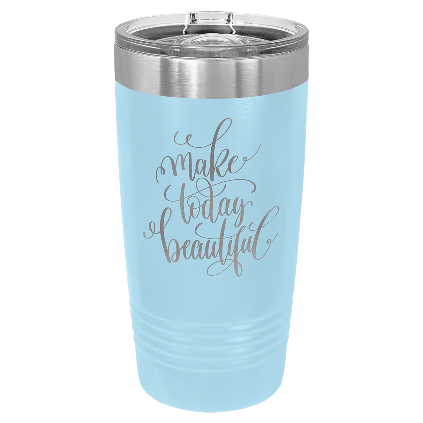 Light Blue Polar Camel 20 oz. Ringneck Tumbler with Slider Lid