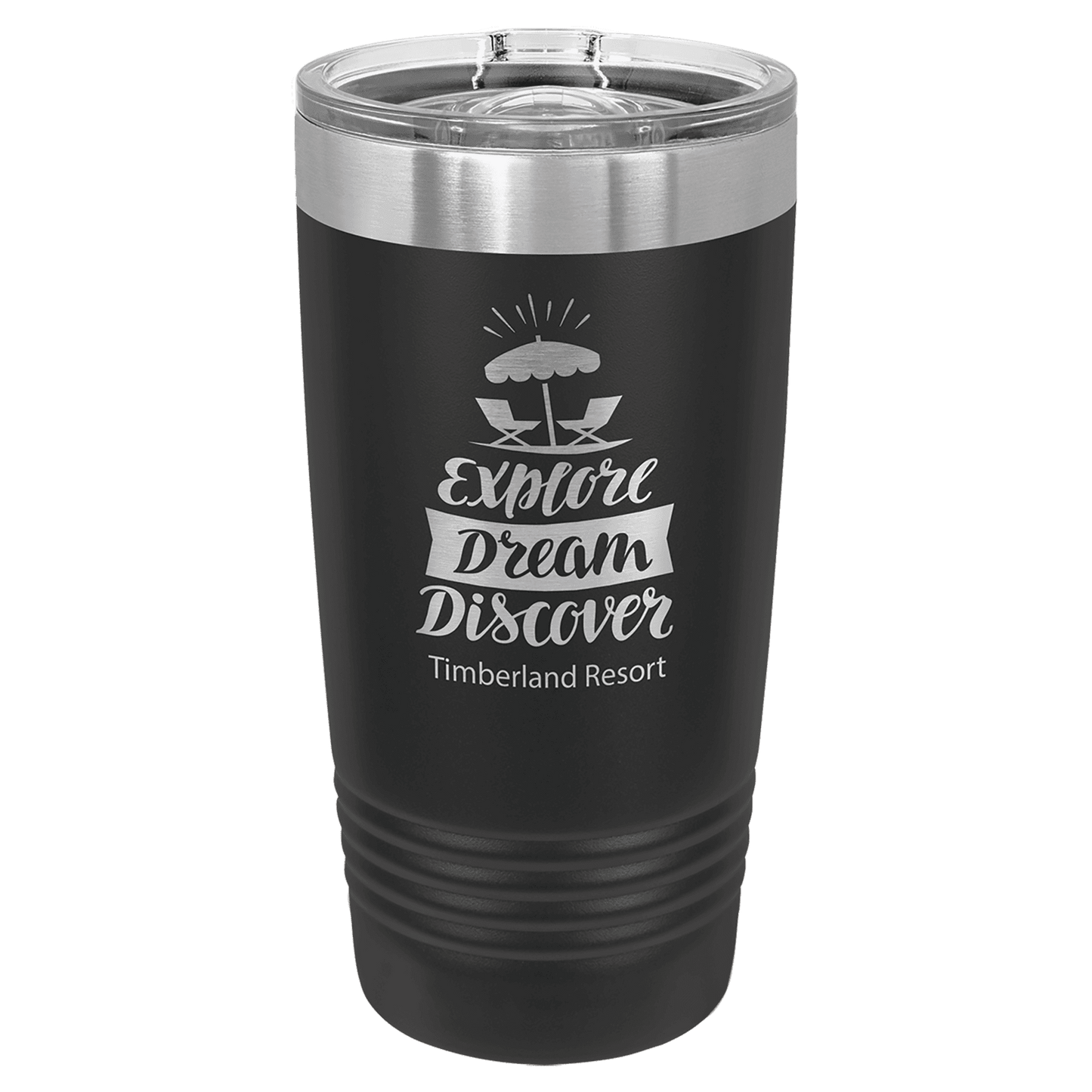 Black Polar Camel 20 oz. Ringneck Tumbler with Slider Lid