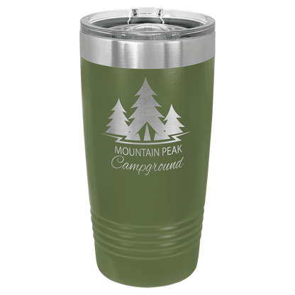 Olive Green Polar Camel 20 oz. Ringneck Tumbler with Slider Lid