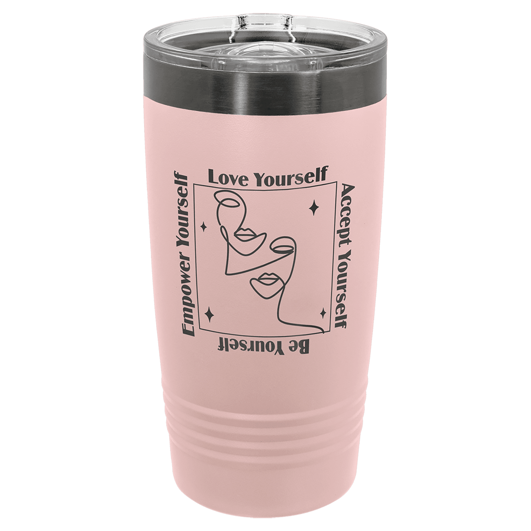 Blush Ghost Black Polar Camel 20 oz. ION-Plated Ringneck Tumbler with Slider Lid