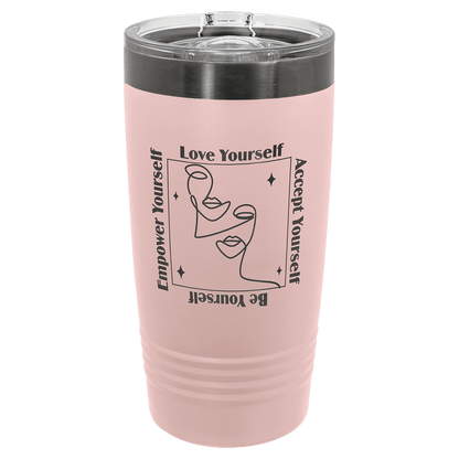 Blush Ghost Black Polar Camel 20 oz. ION-Plated Ringneck Tumbler with Slider Lid