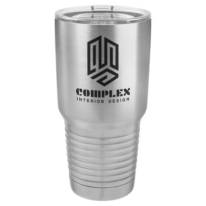 Stainless Steel Polar Camel 30 oz. Ringneck Tumbler with Logo Lid