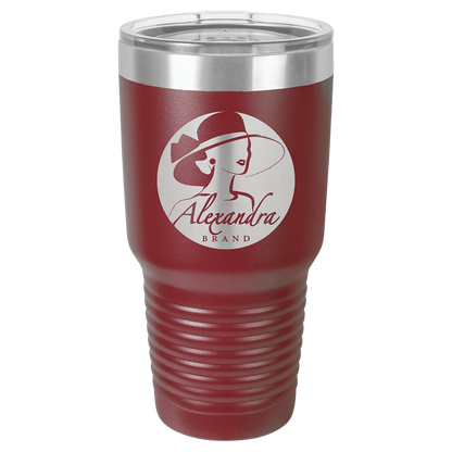 Maroon Polar Camel 30 oz. Ringneck Tumbler with Logo Lid
