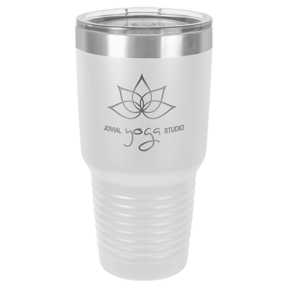 White Polar Camel 30 oz. Ringneck Tumbler with Logo Lid