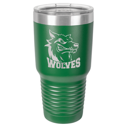 Green Polar Camel 30 oz. Ringneck Tumbler with Logo Lid