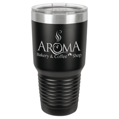 Black Polar Camel 30 oz. Ringneck Tumbler with Logo Lid