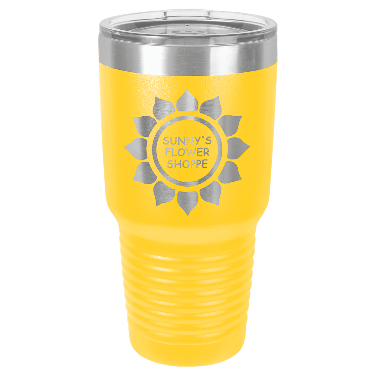 Yellow Polar Camel 30 oz. Ringneck Tumbler with Logo Lid