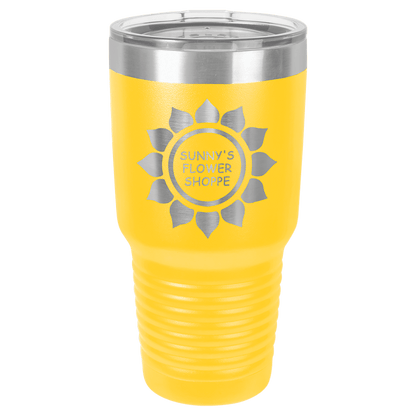 Yellow Polar Camel 30 oz. Ringneck Tumbler with Logo Lid