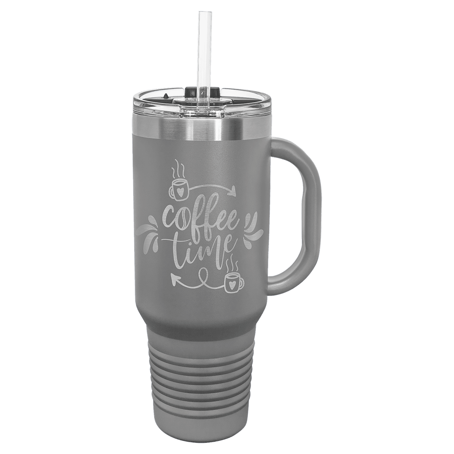 Dark Gray Polar Camel 40 oz. Travel Mug with Snap Lid & Straw