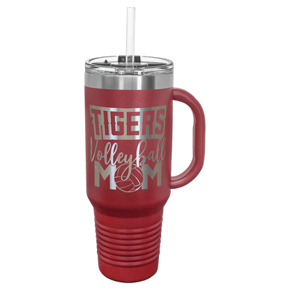 Maroon Polar Camel 40 oz. Travel Mug with Snap Lid & Straw