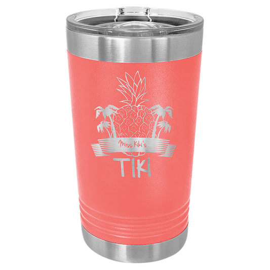 Polar Camel Coral 16 oz. Pint with Slider Lid