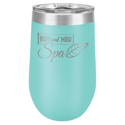 Teal Polar Camel 16 oz. Vacuum Insulated Stemless Tumbler with Lid