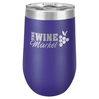 Purple Polar Camel 16 oz. Vacuum Insulated Stemless Tumbler with Lid