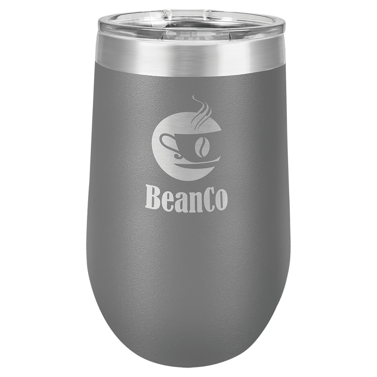 Dark Gray Polar Camel 16 oz. Vacuum Insulated Stemless Tumbler with Lid