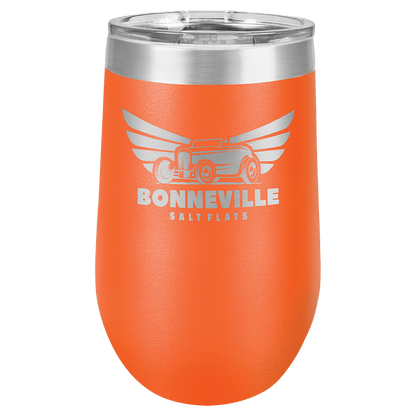 Orange Polar Camel 16 oz. Vacuum Insulated Stemless Tumbler with Lid